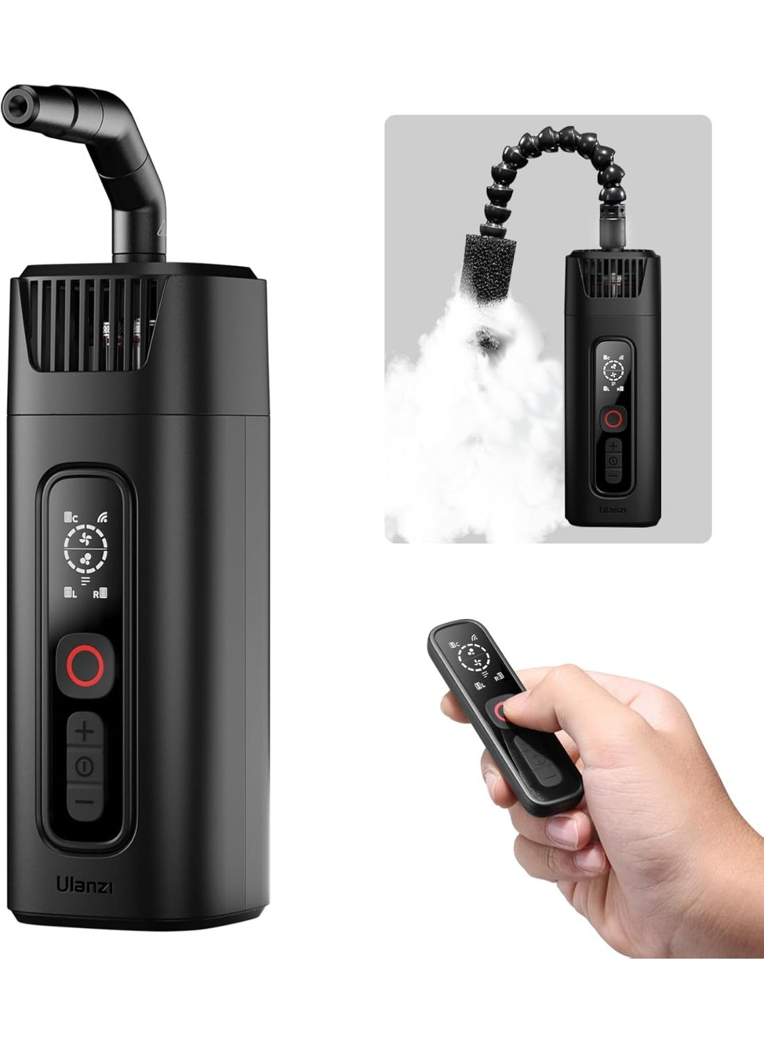 ULANZI FM01 FILMOG Ace Portable Fog Machine Battery Powered, Portable Smoke Machine Handheld Fog Machine w Remote Control Fogger for Photography, Outdoor Events, Parties, Stage Effects, Wedding